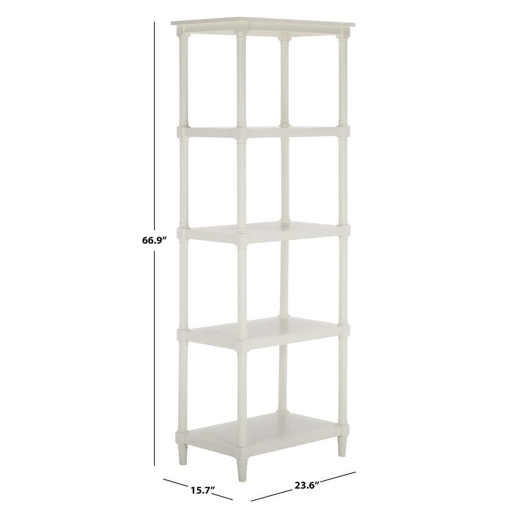 SAFAVIEH Creola Grey Bookcase - 23.6" x 15.7" x 66.9" - 24Wx16Dx67H