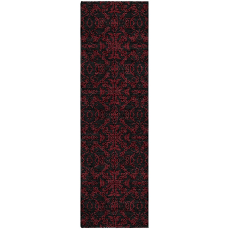 Premium Washable Super Soft Dark Traditional Mayfield Rug