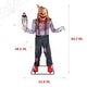 preview thumbnail 7 of 17, Haunted Hill Farm Haunted Hill Farm 6.9 ft. Motion-Activated I Scream Clown Halloween Animatronic by Tekky - Multi