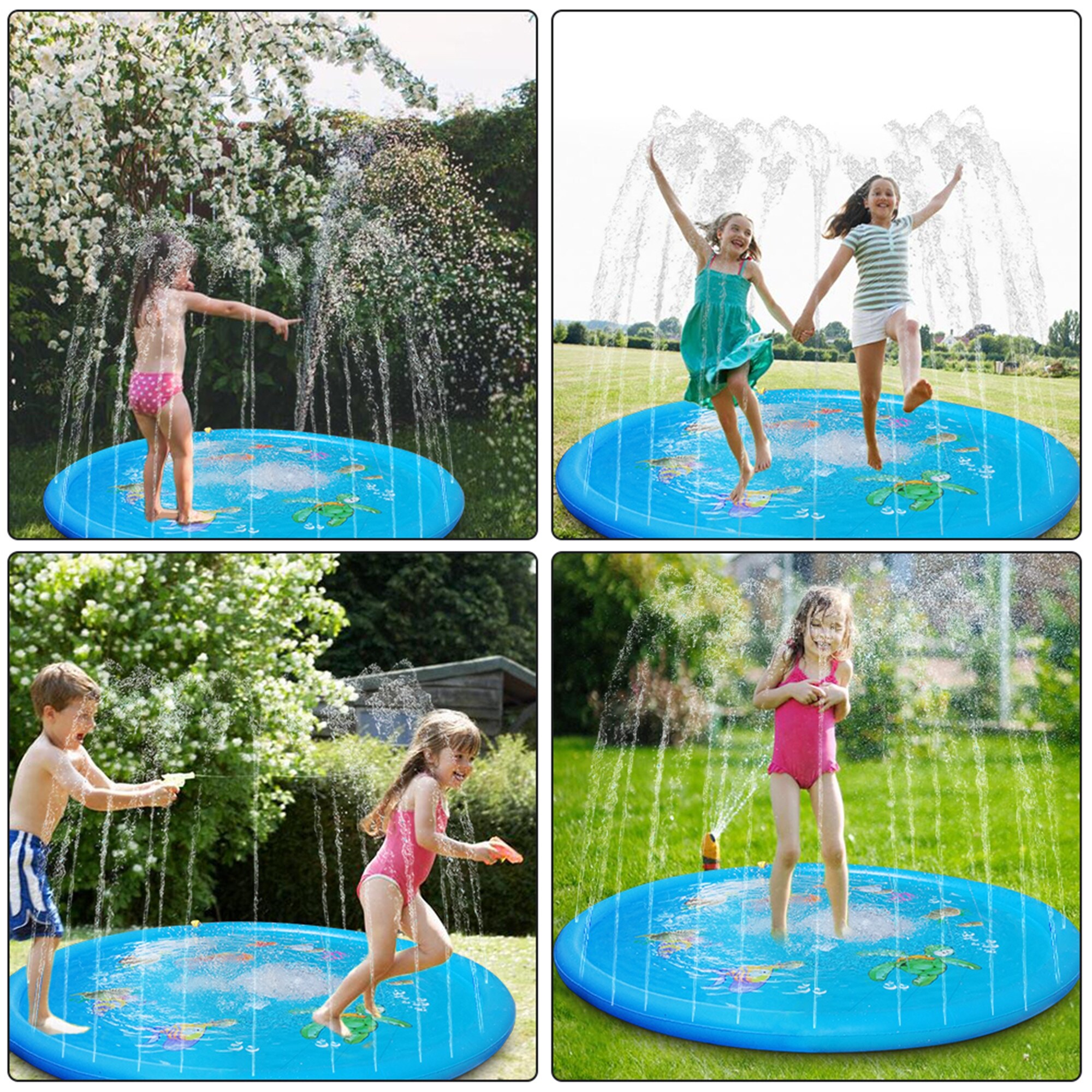 splashing water play mat