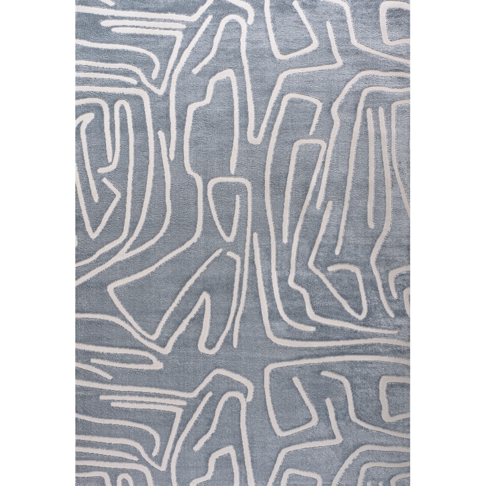 JONATHAN Y Thea Modern Scandinavian Graphic Lines High-Low Area Rug