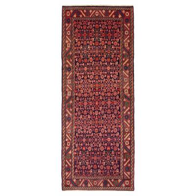 ECARPETGALLERY Hand-knotted Andelz Navy Wool Rug - 3'6 x 9'3