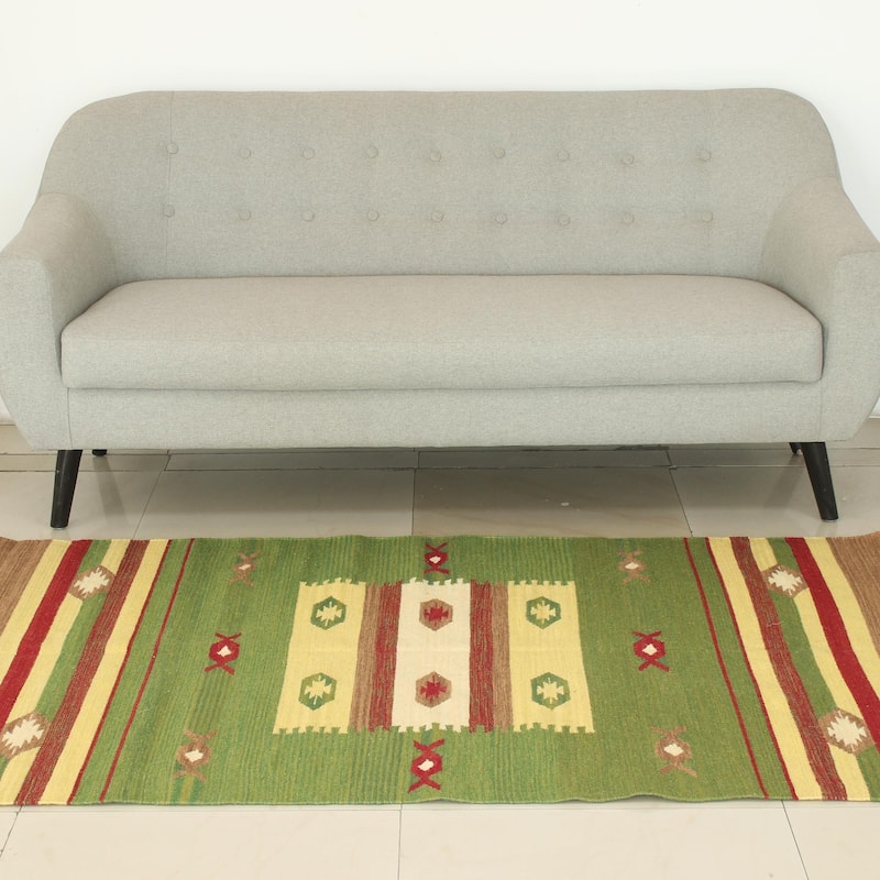 Novica Handmade Autumn Muse Wool Area Rug (4X6) - 2' x 6' Runner