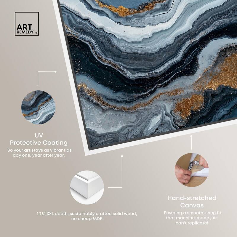 Acrylic Flow II Canvas by Art Remedy