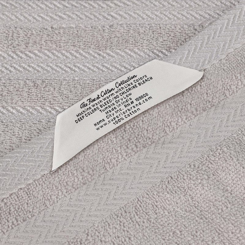 Superior Hays Cotton Medium Weight 6 Piece Bathroom Towel Set