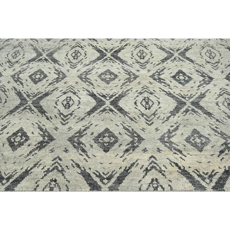 Hand Knotted Turkish Oushak Gray 100% Wool Modern Oriental Area Rug