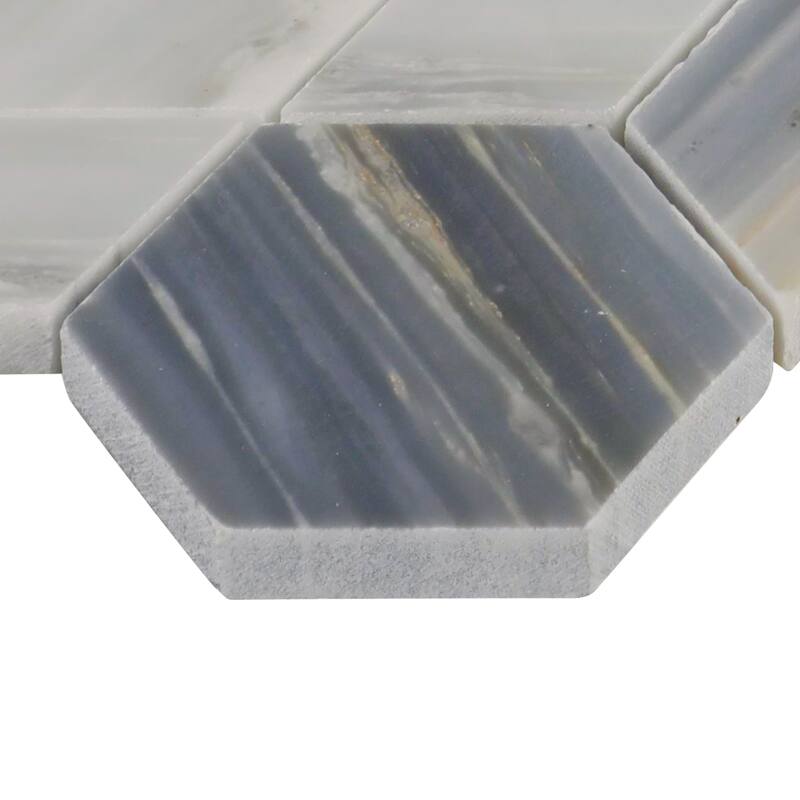 Daltile Gamma Natural Stone Hypnotic XL Wall and Floor Mosaic Tile (Set of 10)
