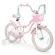 preview thumbnail 4 of 18, Gymax 18'' Kids Bike Toddler Bicycle w/ Training Wheels Hand & Coaster Pink