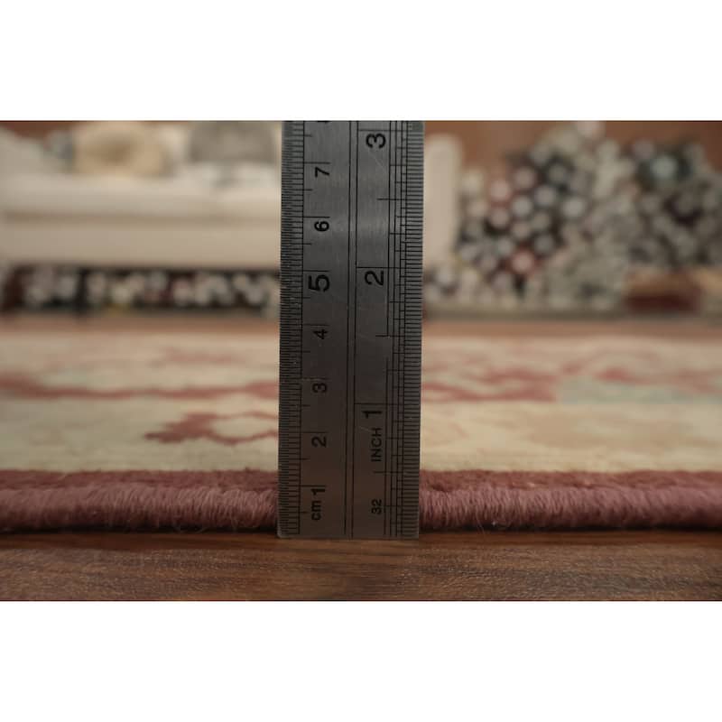 Hand Knotted Oriental 100% Wool Carpet Traditional All-Over Brown Ziegler Area Rug - 3' 10'' X 2' 0''