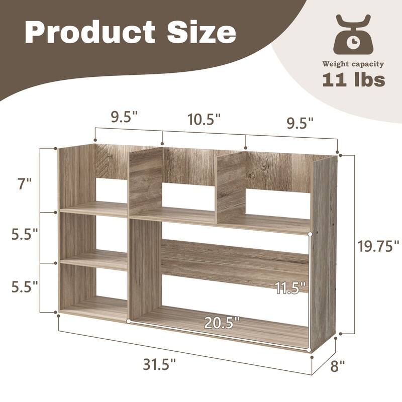 Multi-Unit Desk Organizer Storage Rack Book Shelf for Office Home and Bathroom