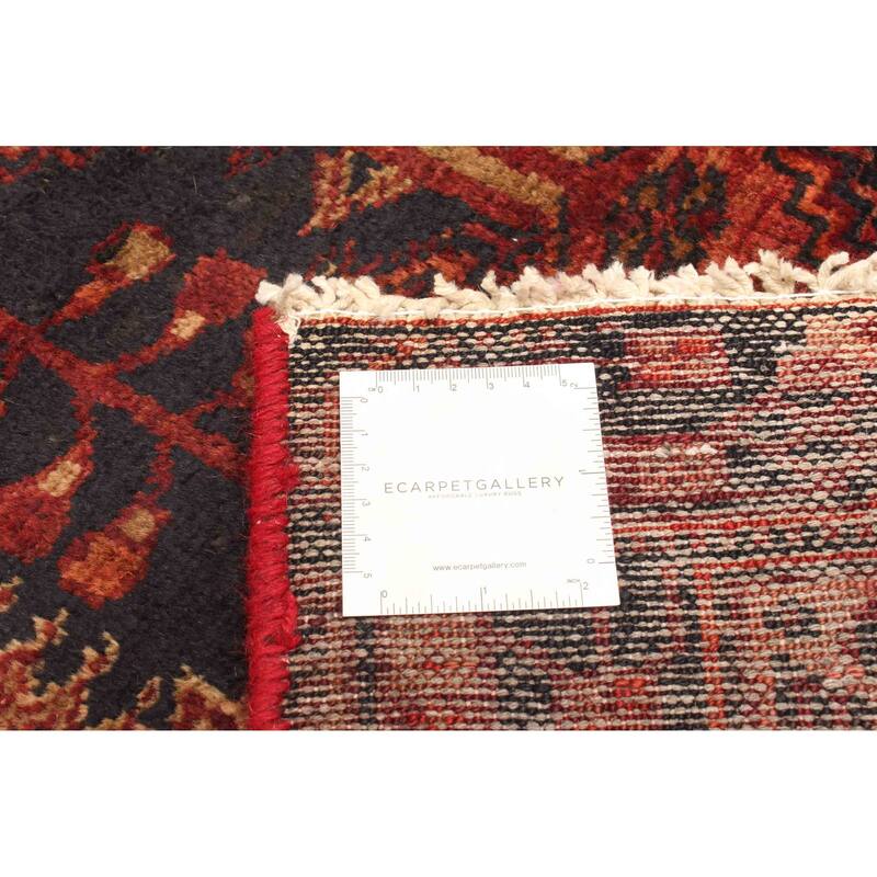 ECARPETGALLERY Hand-knotted Andelz Dark Red Wool Rug - 3'2 x 7'1