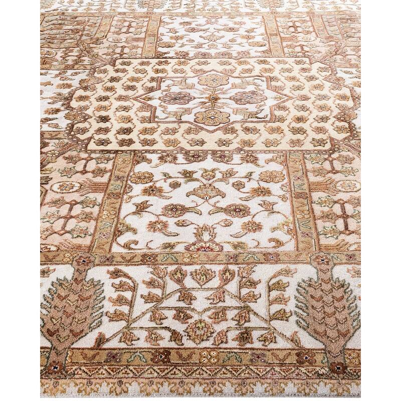 Tabriz One-of-a-Kind Hand-Knotted Area Rug, Beige - 8' 1" x 10' 2"