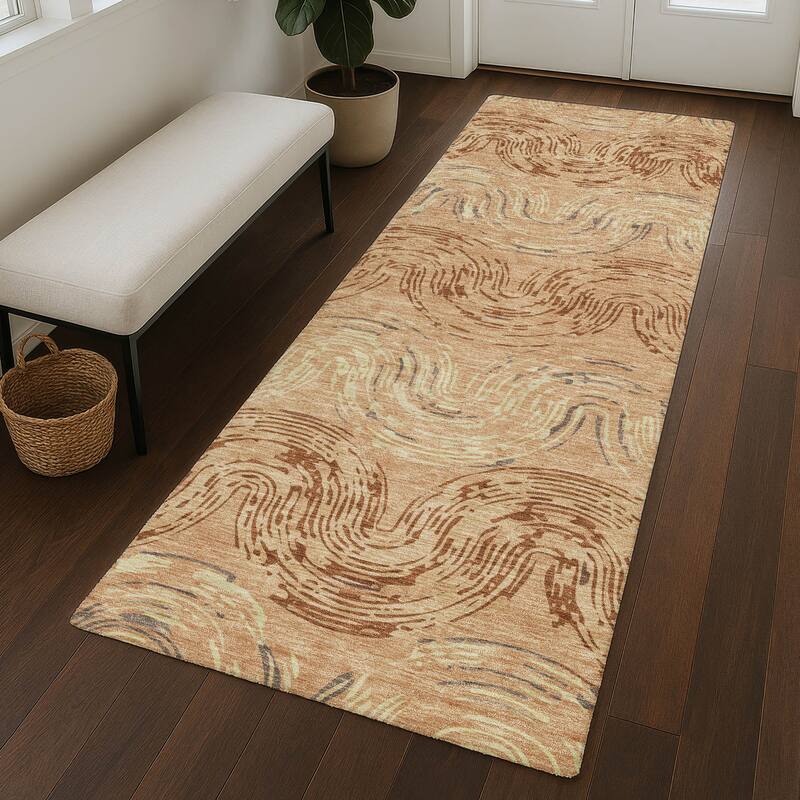 Machine Washable Indoor/ Outdoor Modern Ari Chantille Rug