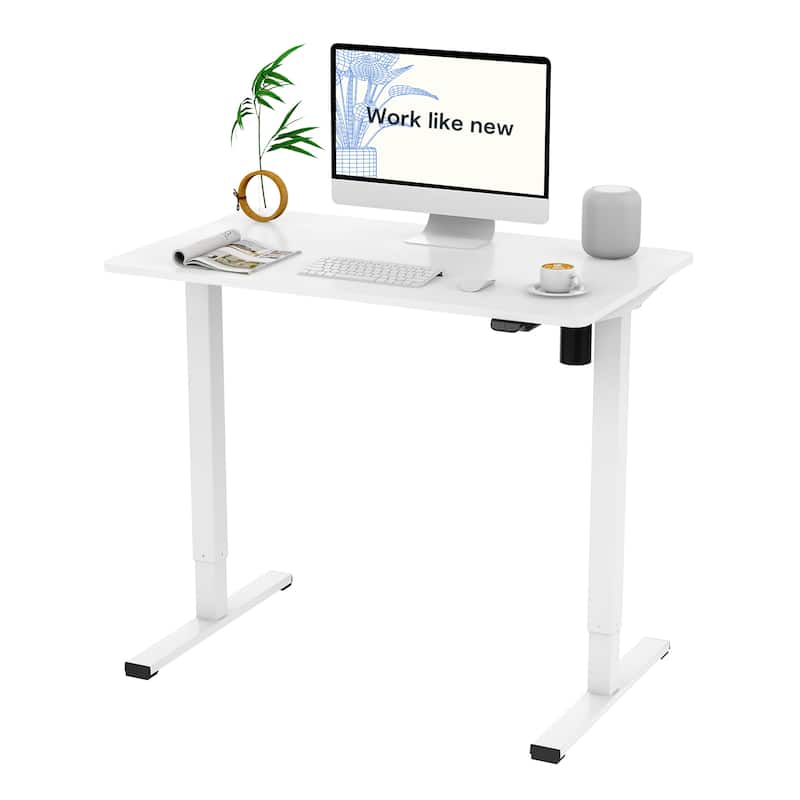 FlexiSpot Electric Standing Desk Whole-Piece Desk Board Computer Desk Height Adjustable Desk for Home Office