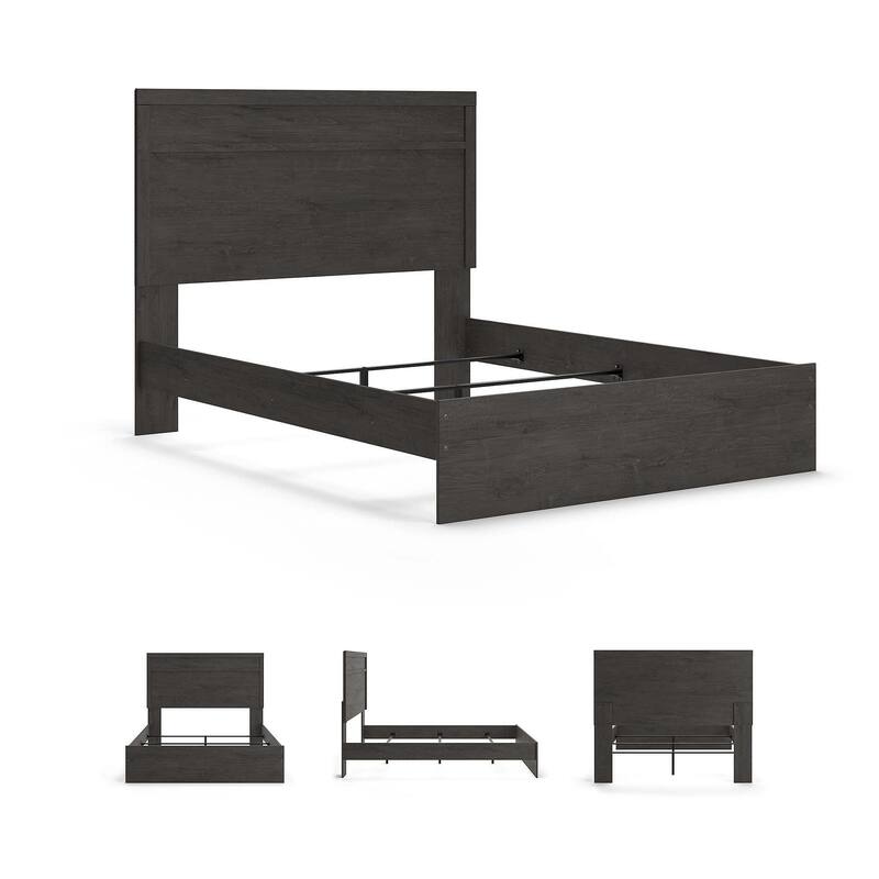 Belachime Black Panel Bed