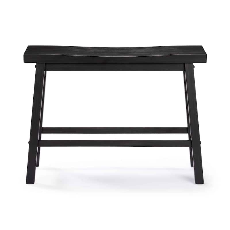 Sonoma Wood Saddle Dining Bench