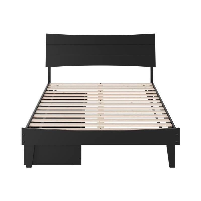 Phoenix Wood Platform Bed with Storage Drawers