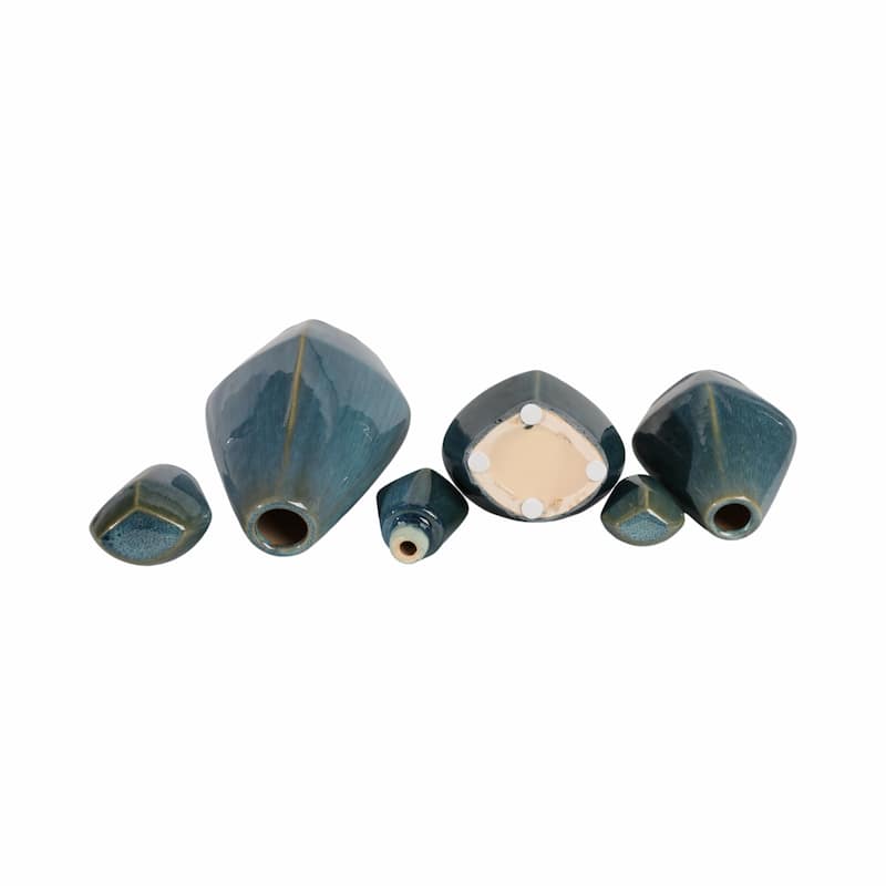 Stoneware Decorative Vases Contemporary Minimalist Sleek (Set of 3)