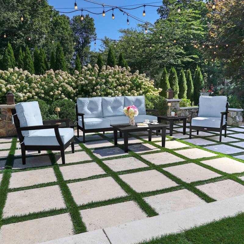 HIGHWOOD Lehigh 6-Piece Couch and Chair Deep Seating Set