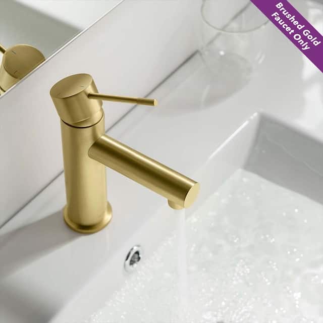 Luxury Solid Brass Single Hole Bathroom Faucet