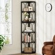preview thumbnail 15 of 21, 67" Tall Corner Shelf, Corner Bookshelf Bookcase Standing Shelving Unit Black