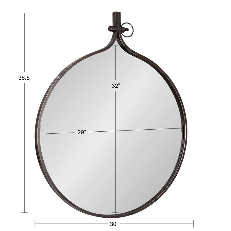 Kate and Laurel Yitro Round Wall Mirror