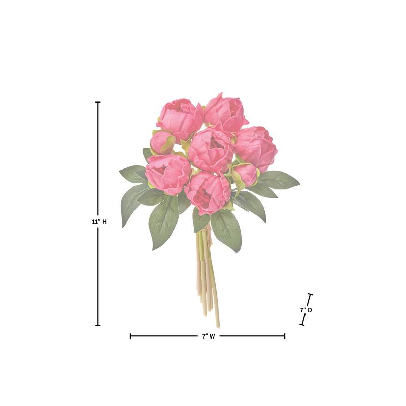 11" Pu Peony Bundle