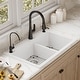 preview thumbnail 21 of 81, Karran Drop-In Quartz 33 in. 1-Hole 60/40 Double Bowl Kitchen Sink Kit