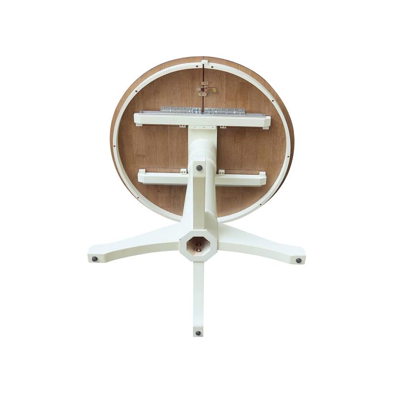 36" Round Top Pedestal Table w/12" Leaf