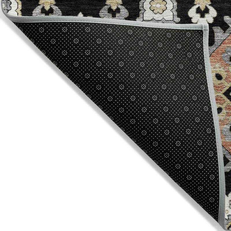 Machine Washable Indoor/Outdoor Boho Global Chantille Rug