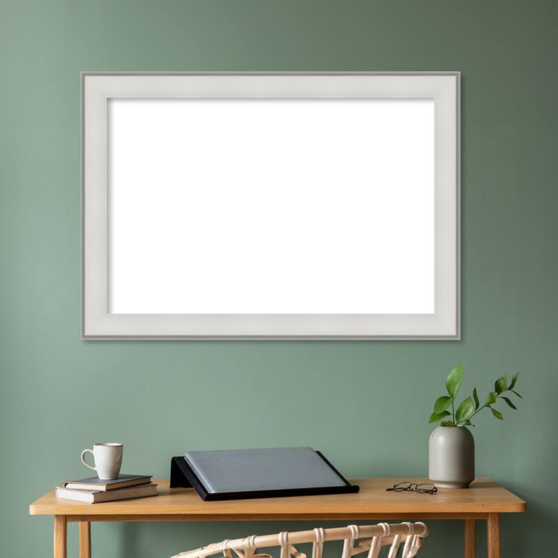 Amanti Art Imperial Silver Framed Dry Erase Magnetic Board