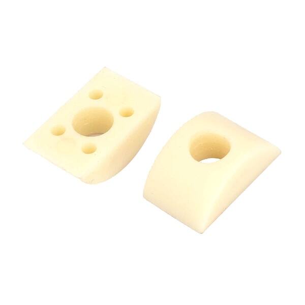 10mm Hole Dia Furniture Connector Half Moon Nuts Spacer Washer Beige