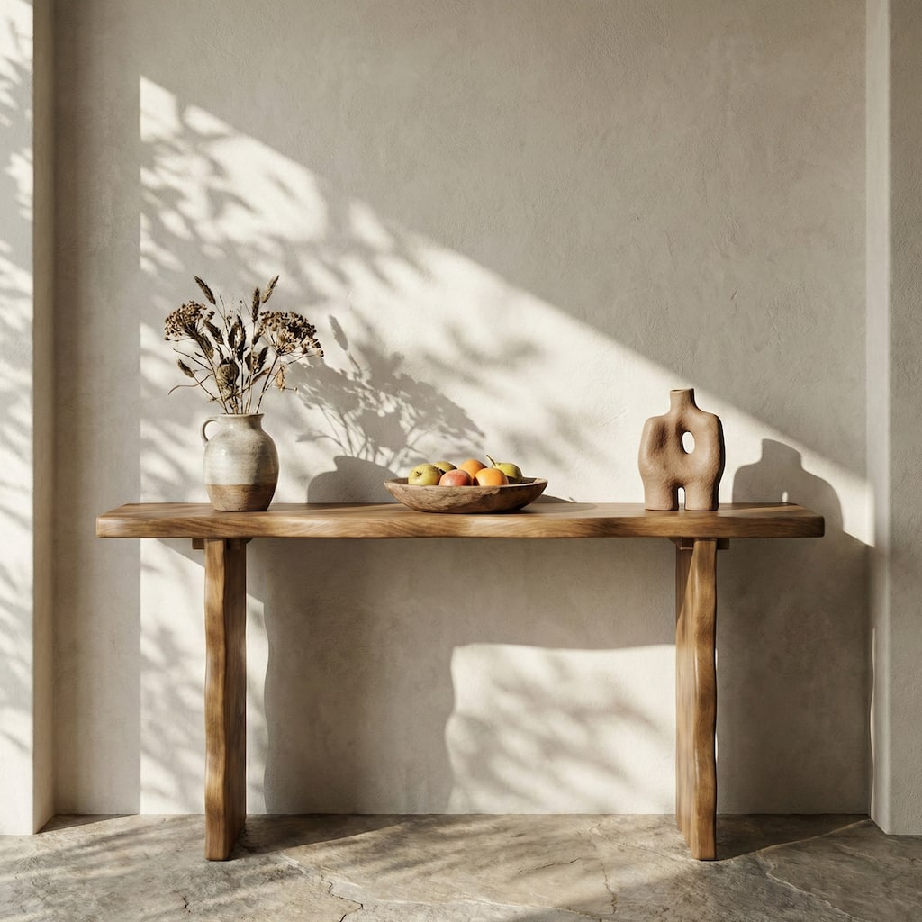 63'' Solid Wood Console Table,Sofa Table for Entryway Living Room