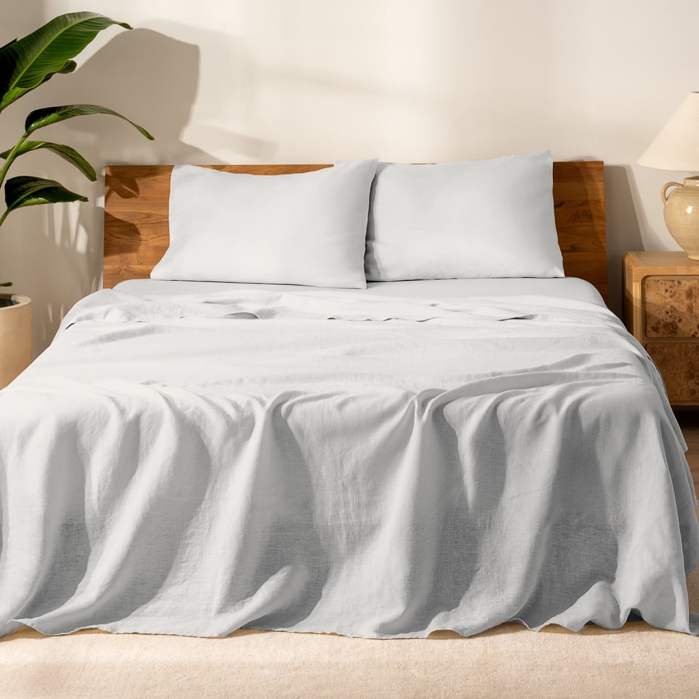 Bare Home Linen Sheet Set - Ultra-Soft Luxury