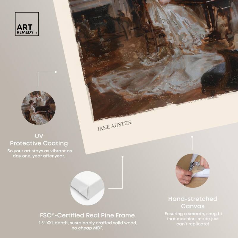 Sense and Sensibility Scene Canvas by Art Remedy, Gallery Wrapped