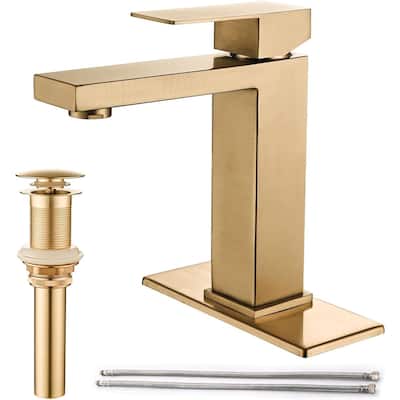 Matte Black Bathroom Faucet Single Hole Vanity Bath Faucet Single Handle Modern Stainless Steel Bathroom Faucets for Sink 1 Hole