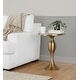 preview thumbnail 2 of 4, Silver Orchid Ashland 24" Metal Accent Table