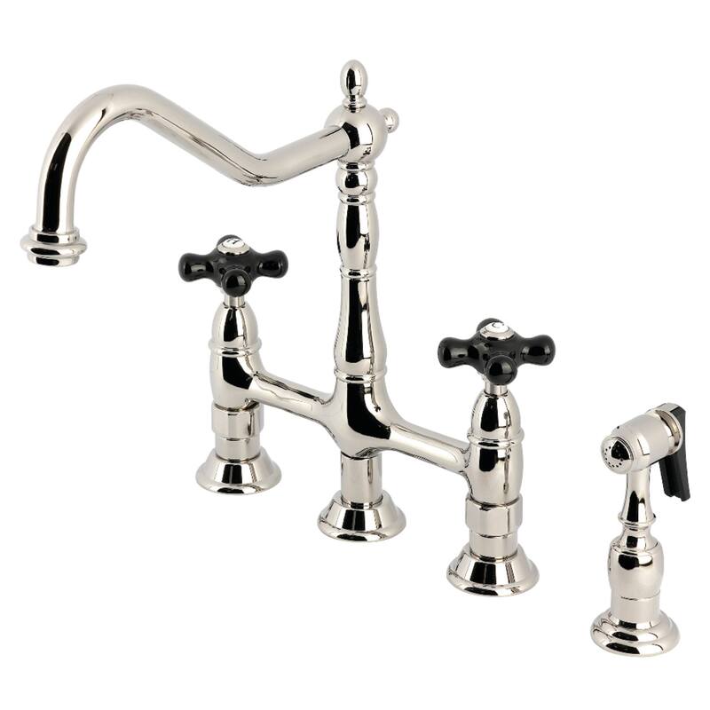 Duchess Bridge Kitchen Faucet - Polished Nickel