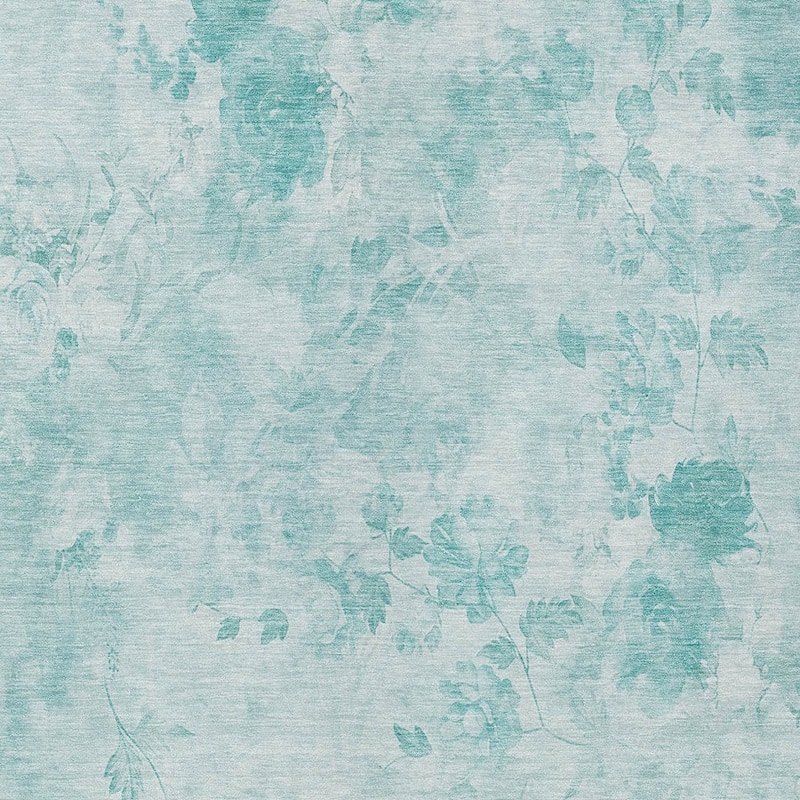 HomeRoots Floral Transitional Rectangle Outdoor Rug