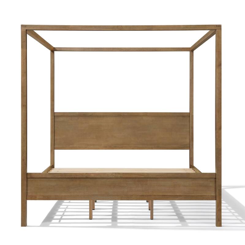 Christopher Knight Home- Marlowe Solid Wood 4 post Canopy Bed with Headboard