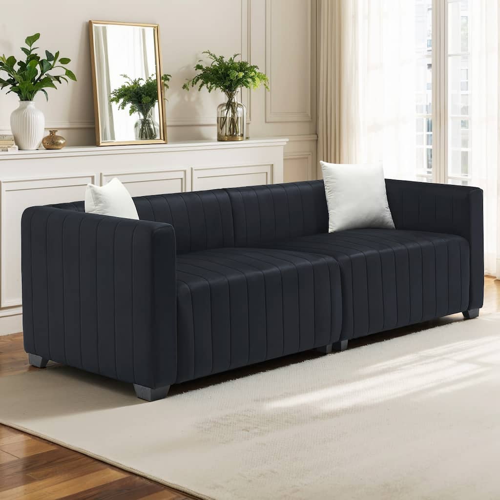 Pocassy 3 Seater Sofa Oversized Loveseat with 2 Pillows