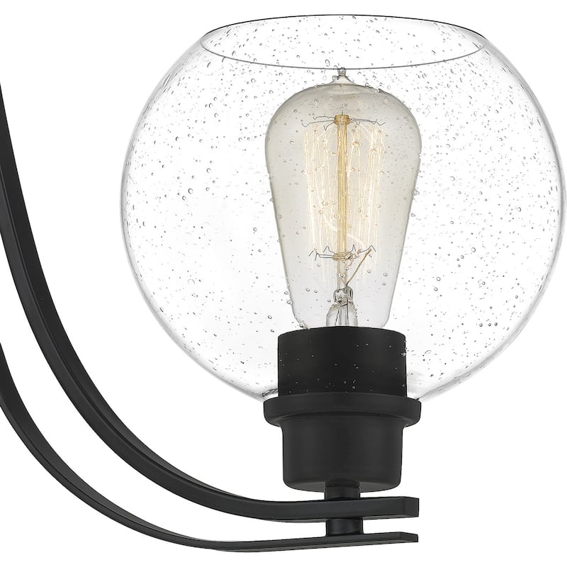 Quoizel Pruitt 3-Light 18" Transitional Chandelier in Matte Black