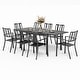 preview thumbnail 7 of 25, MAISON ARTS Outdoor Patio Dining Set, 6/8 Metal Stackable Chairs and 1 Rectangular Expandable Table