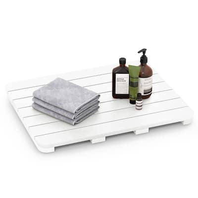 23.5" x 19" Bath Mat Shower Mat for Bathroom with Non Slip Foot Pads