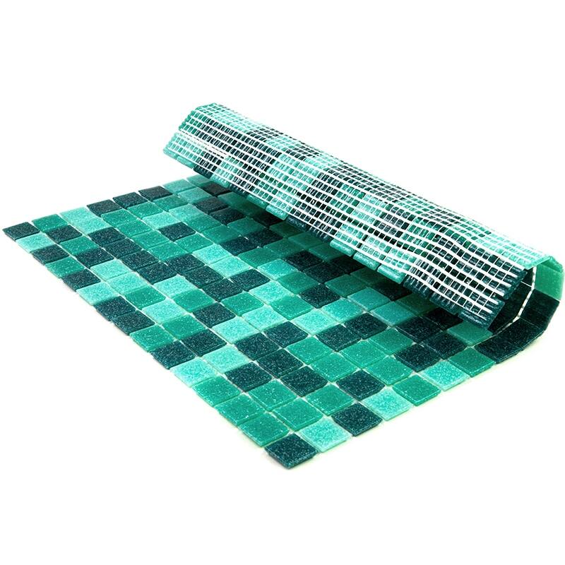 Apollo tile 12" x 12" Mingles Glossy Persian Green Glass Tile (20 sq ft/case) - 20 Pack