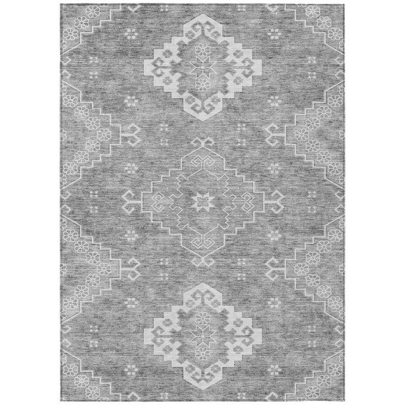 Machine Washable Indoor/ Outdoor Chantille Traditional Boho Rug