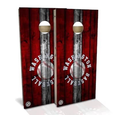 Washington Baseball Outdoor Cornhole Board Set