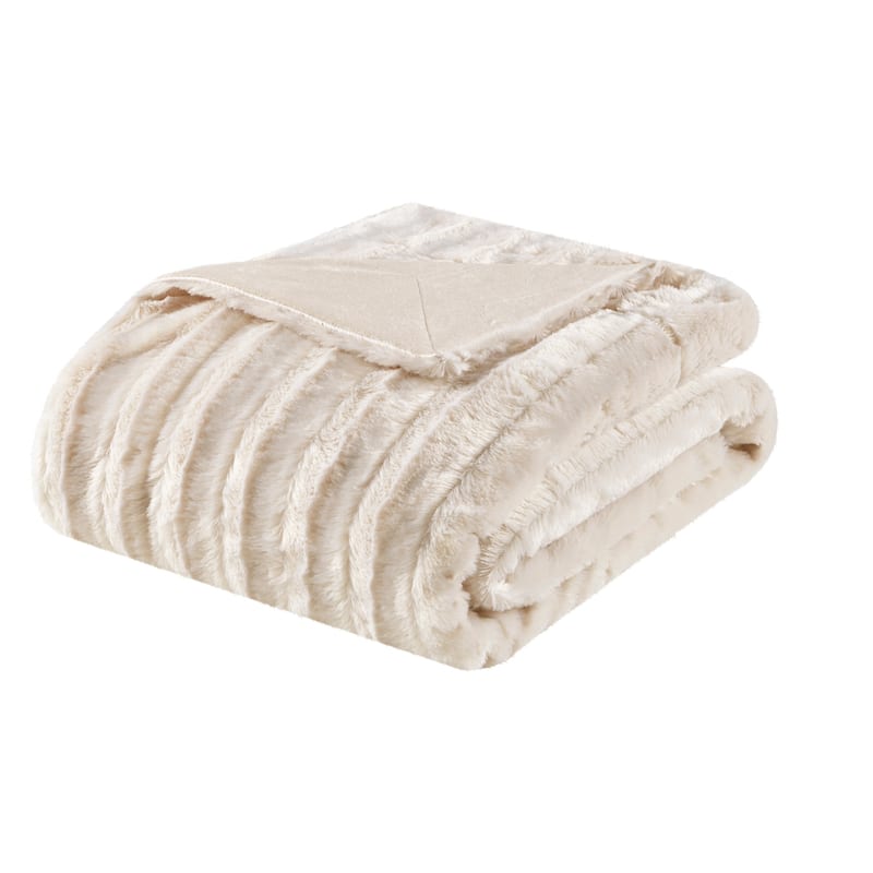 Madison Park Duke Long Fur Throw