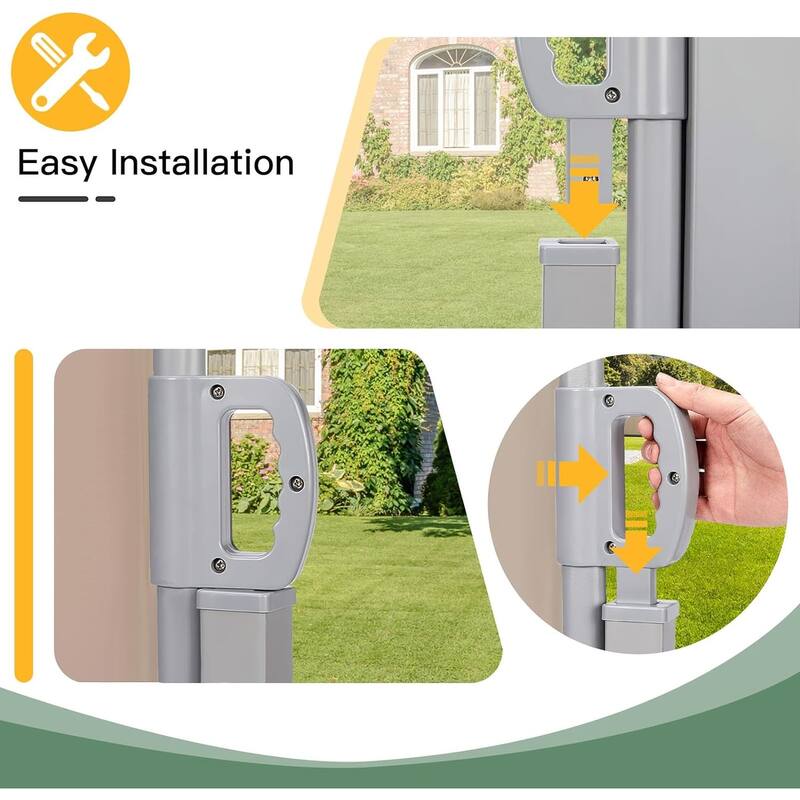 AECOJOY Retractable Side Awning Outdoor Privacy Screen
