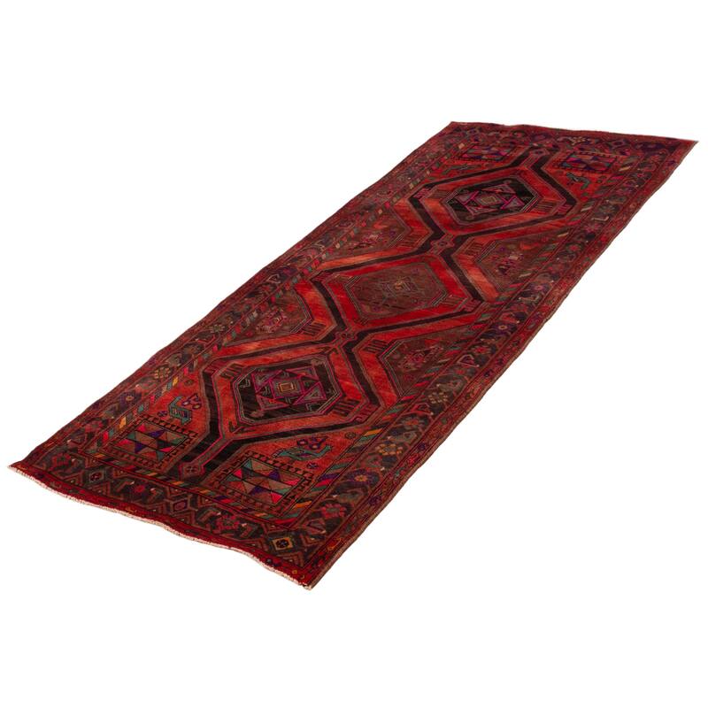 ECARPETGALLERY Hand-knotted Konya Anatolian Red Wool Rug - 4'3 x 10'2